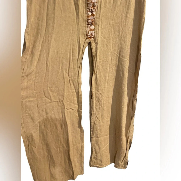 Meeka Trading Co tan tank tunic with slits size Large women’s EUC - Picture 2 of 8